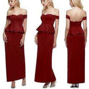 Strapless Drop Shoulder Dress